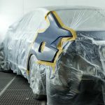 Подготовленное авто для кузовного ремонта