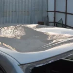помятая крыша авто