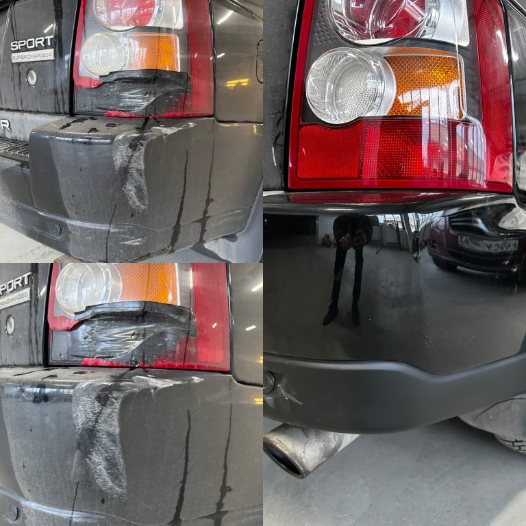 Локальный ремонт притертости на заднем бампере