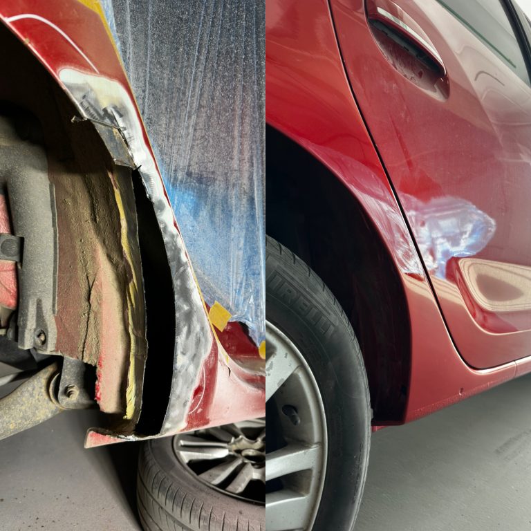 Локальный ремонт коррозии арки заднего крыла