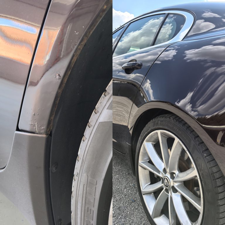 Локальный ремонт коррозии заднего крыла