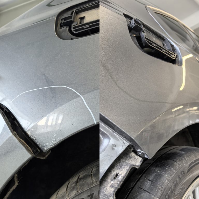 Локальный ремонт коррозии заднего крыла