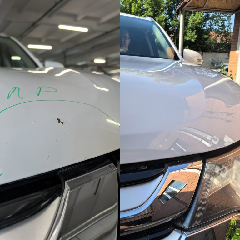 Локальный ремонт сколов на капоте