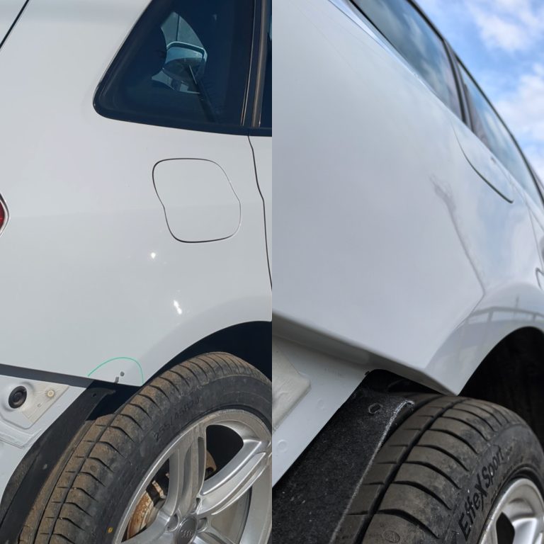 Локальный ремонт коррозии на заднем крыле