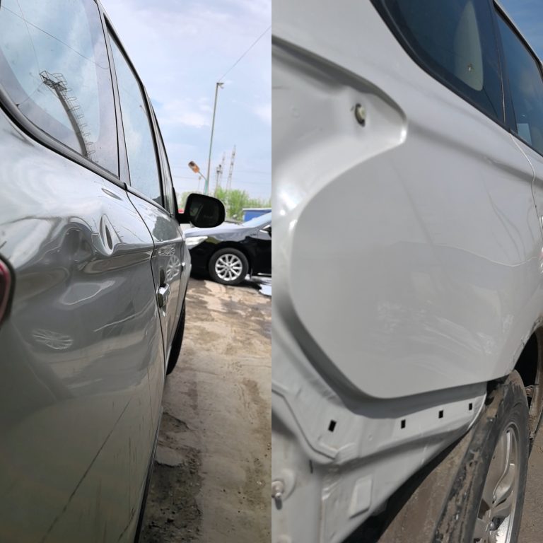 Локальный ремонт PDR вмятины заднего крыла