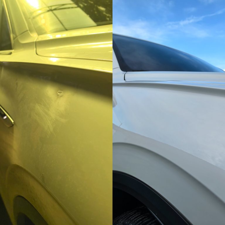 Локальный ремонт коррозии на заднем крыле без снятия элемента