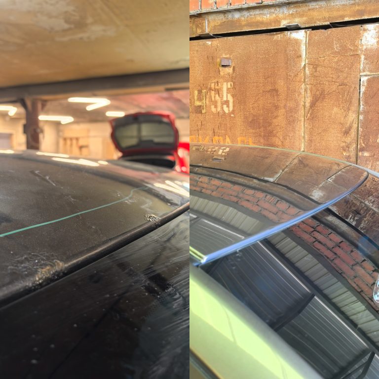 Локальный ремонт коррозии на крыше авто