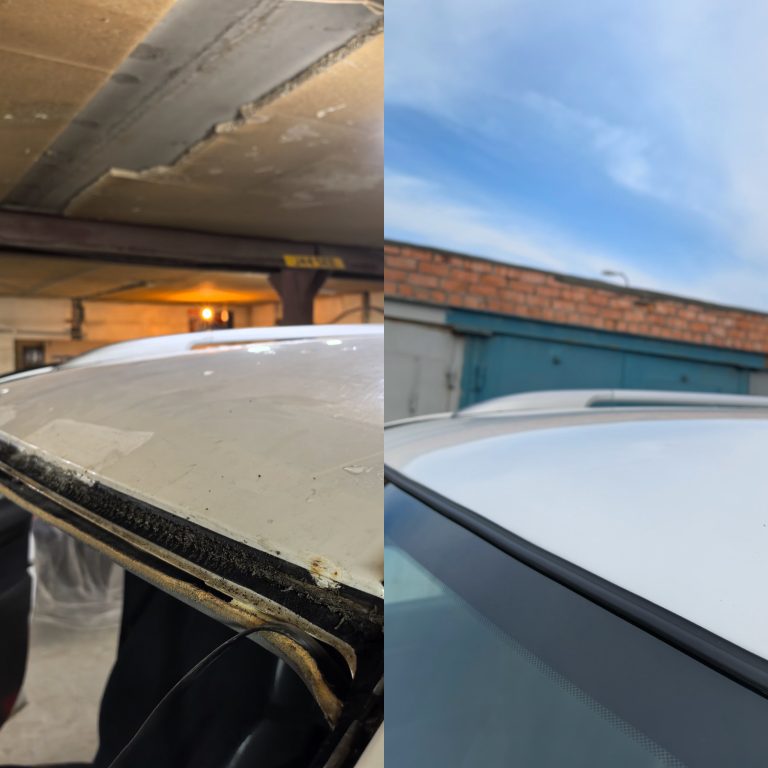 Локальный ремонт коррозии на крыше авто